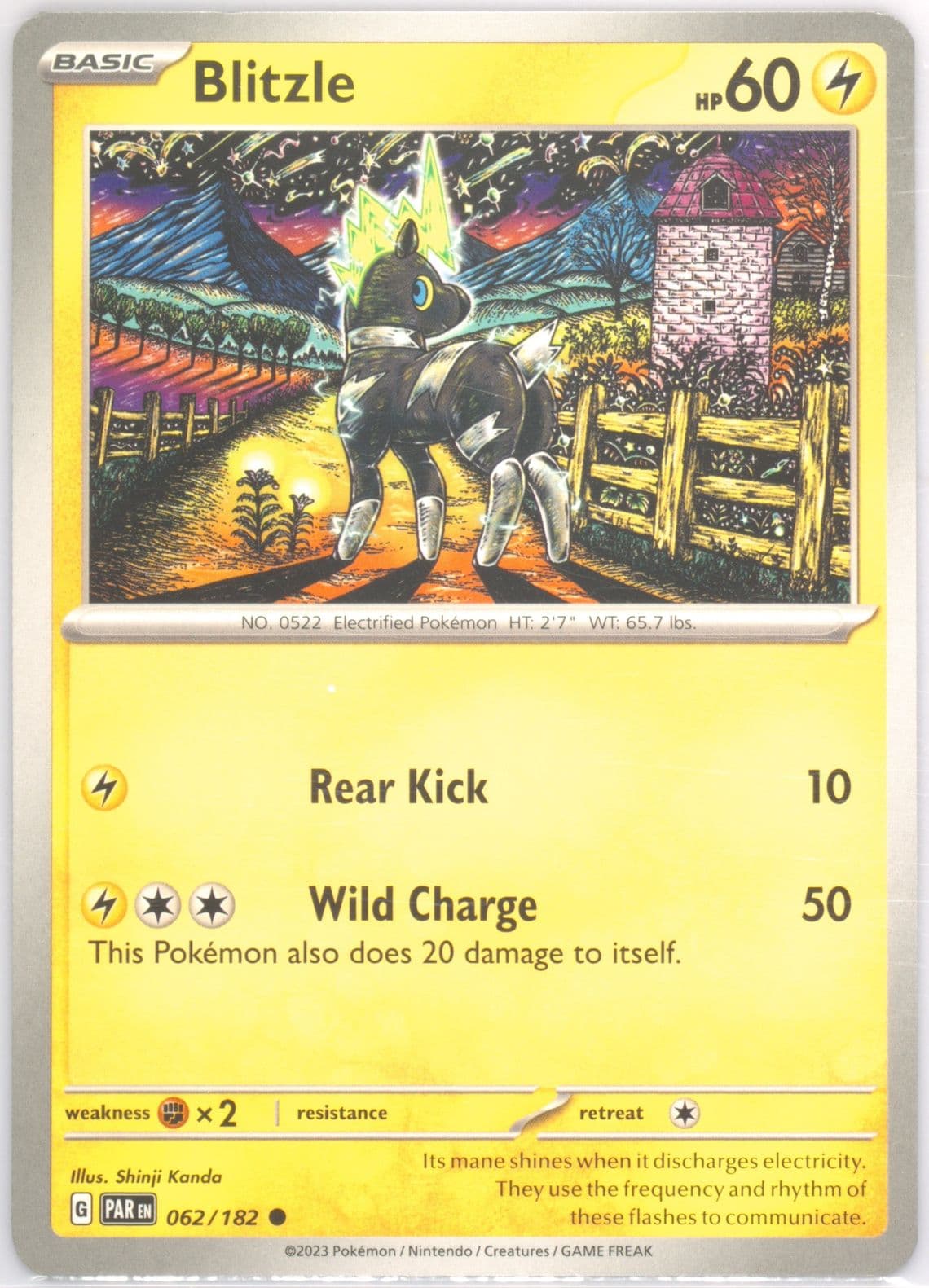 Blitzle (062) 2023 Pokemon Par EN-Paradox Rift