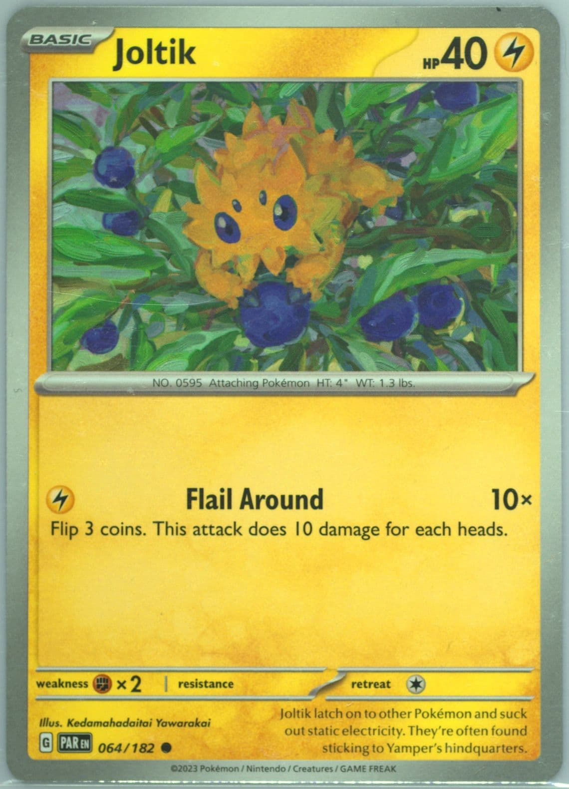 Joltik (064) 2023 Pokemon Par EN-Paradox Rift