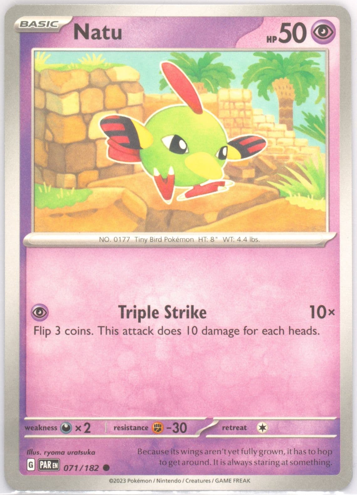 Natu (071) 2023 Pokemon Par EN-Paradox Rift