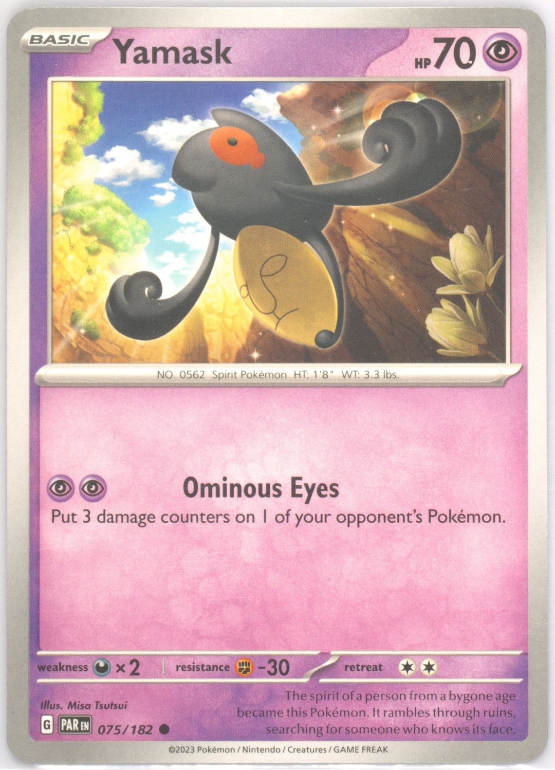 Yamask (075) 2023 Pokemon Par EN-Paradox Rift