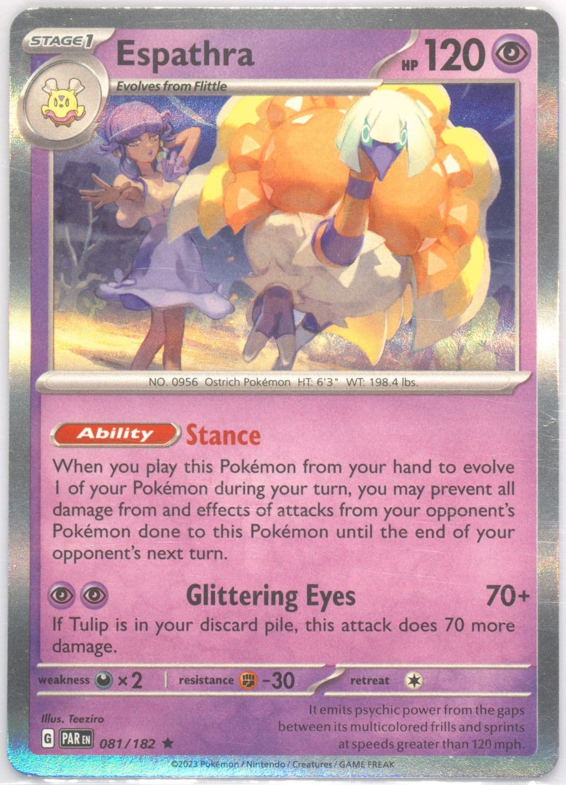 Espathra (081) 2023 Pokemon Par EN-Paradox Rift