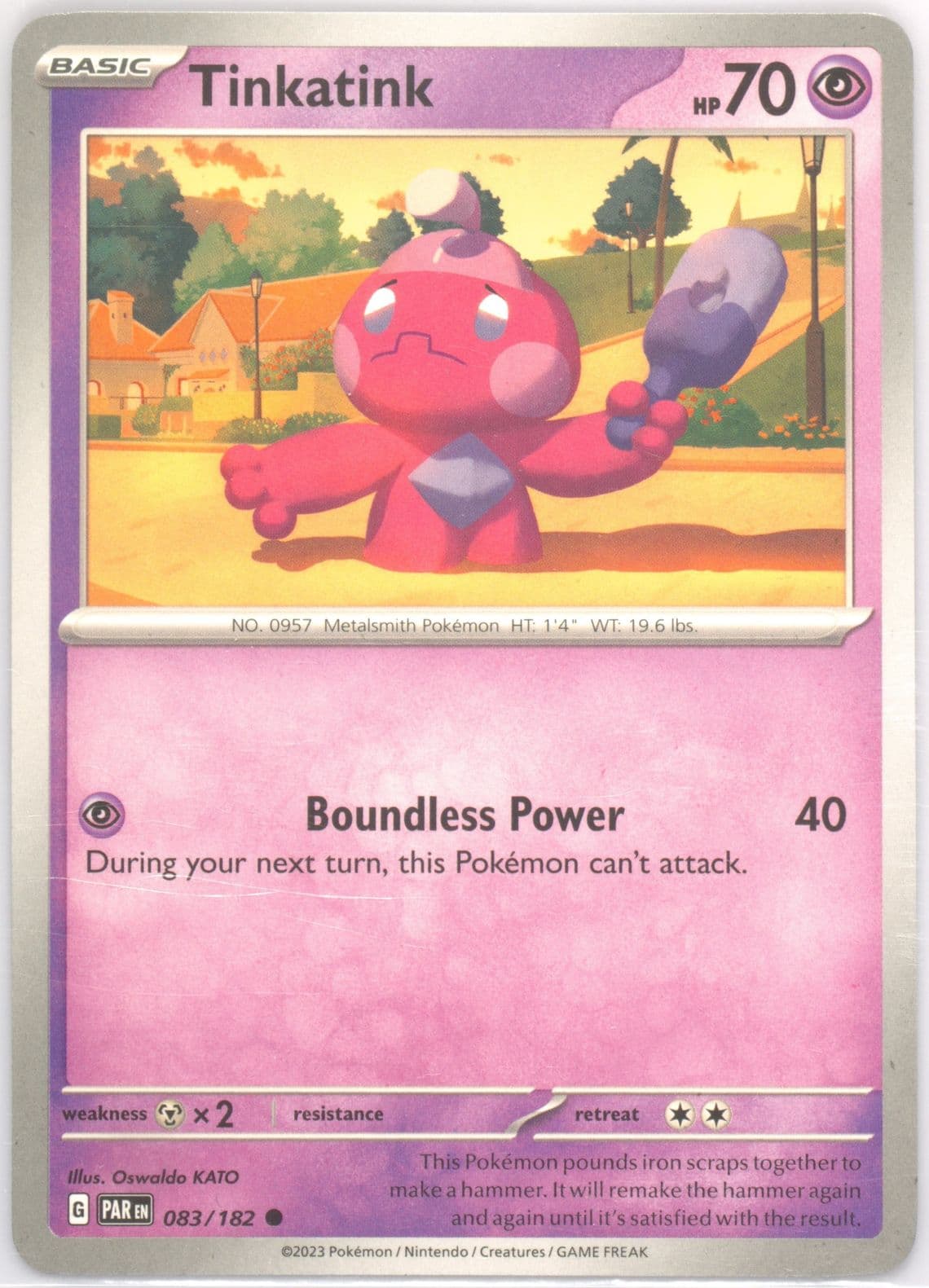 Tinkatink (083) 2023 Pokemon Par EN-Paradox Rift