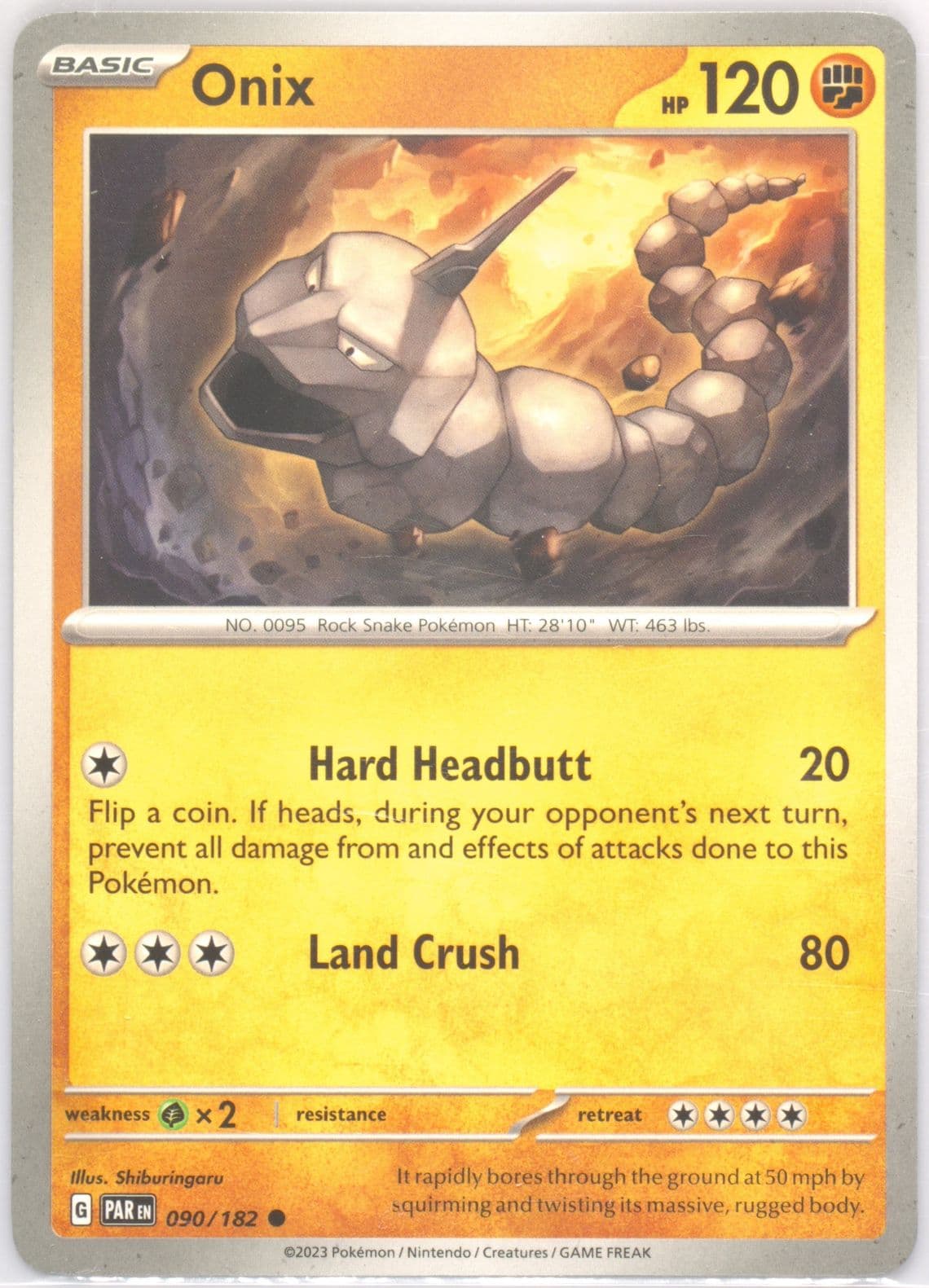 Onix (090) 2023 Pokemon Par EN-Paradox Rift