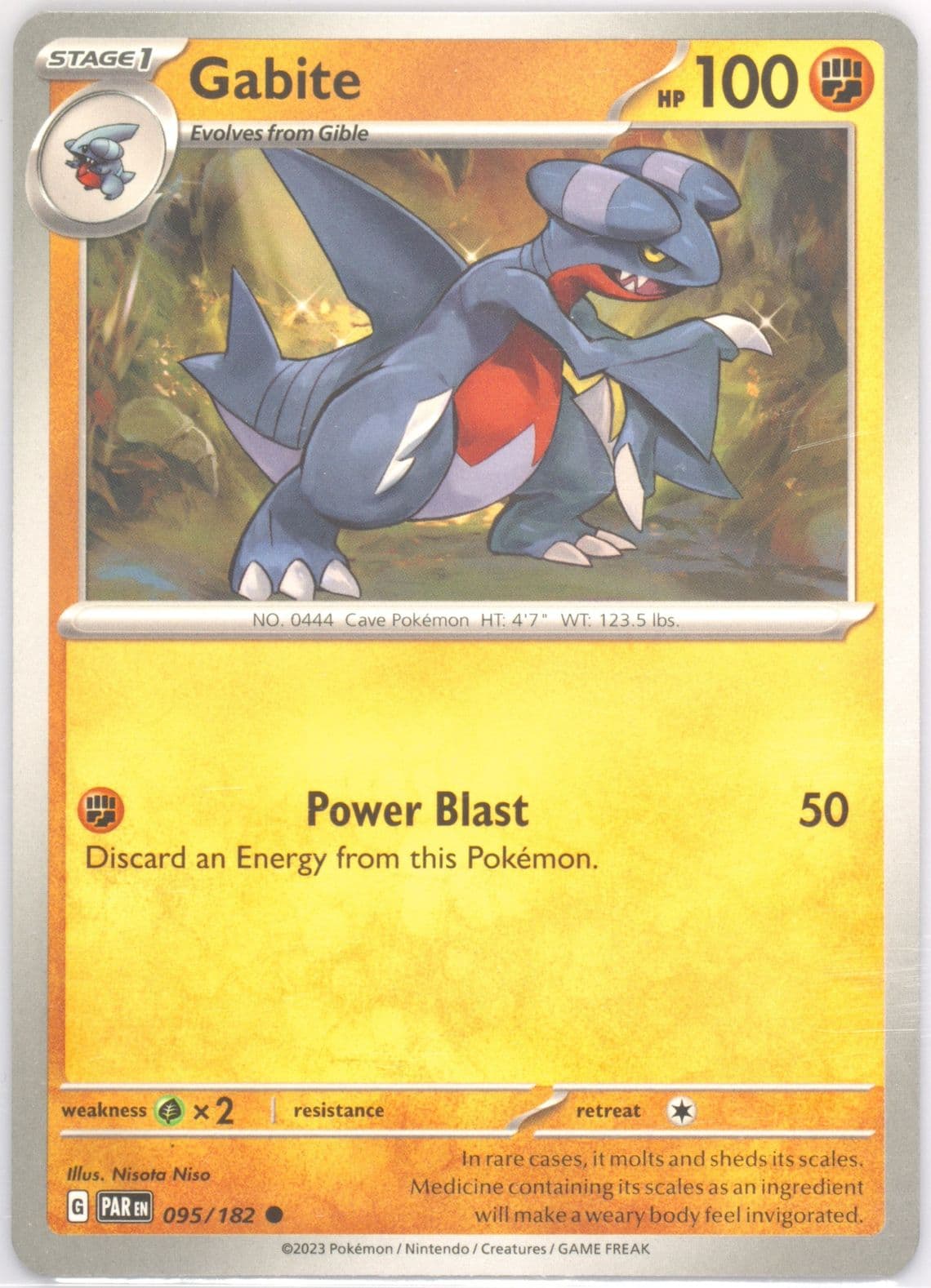 Gabite (095) 2023 Pokemon Par EN-Paradox Rift