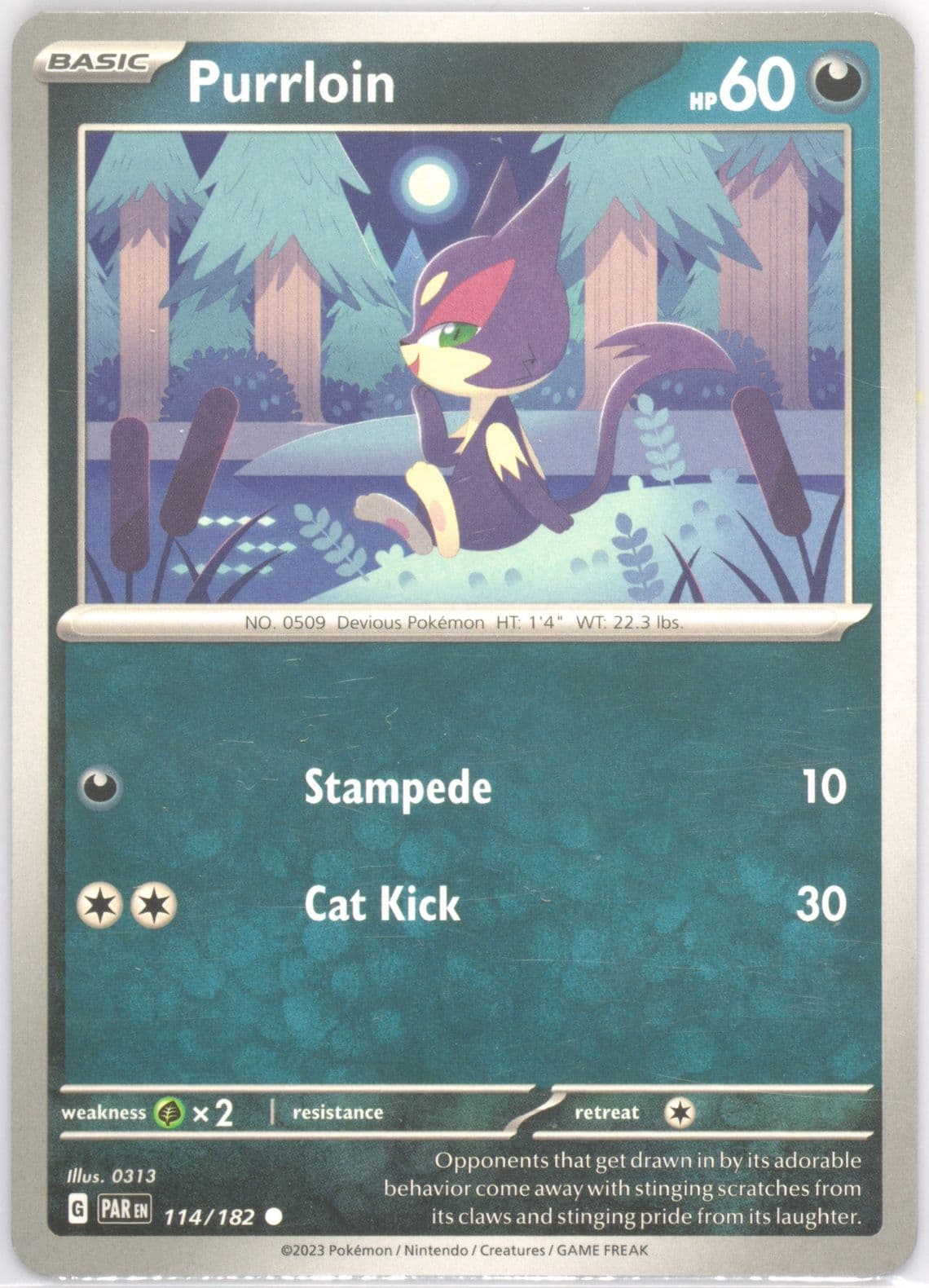 Purrloin (114) 2023 Pokemon Par EN-Paradox Rift