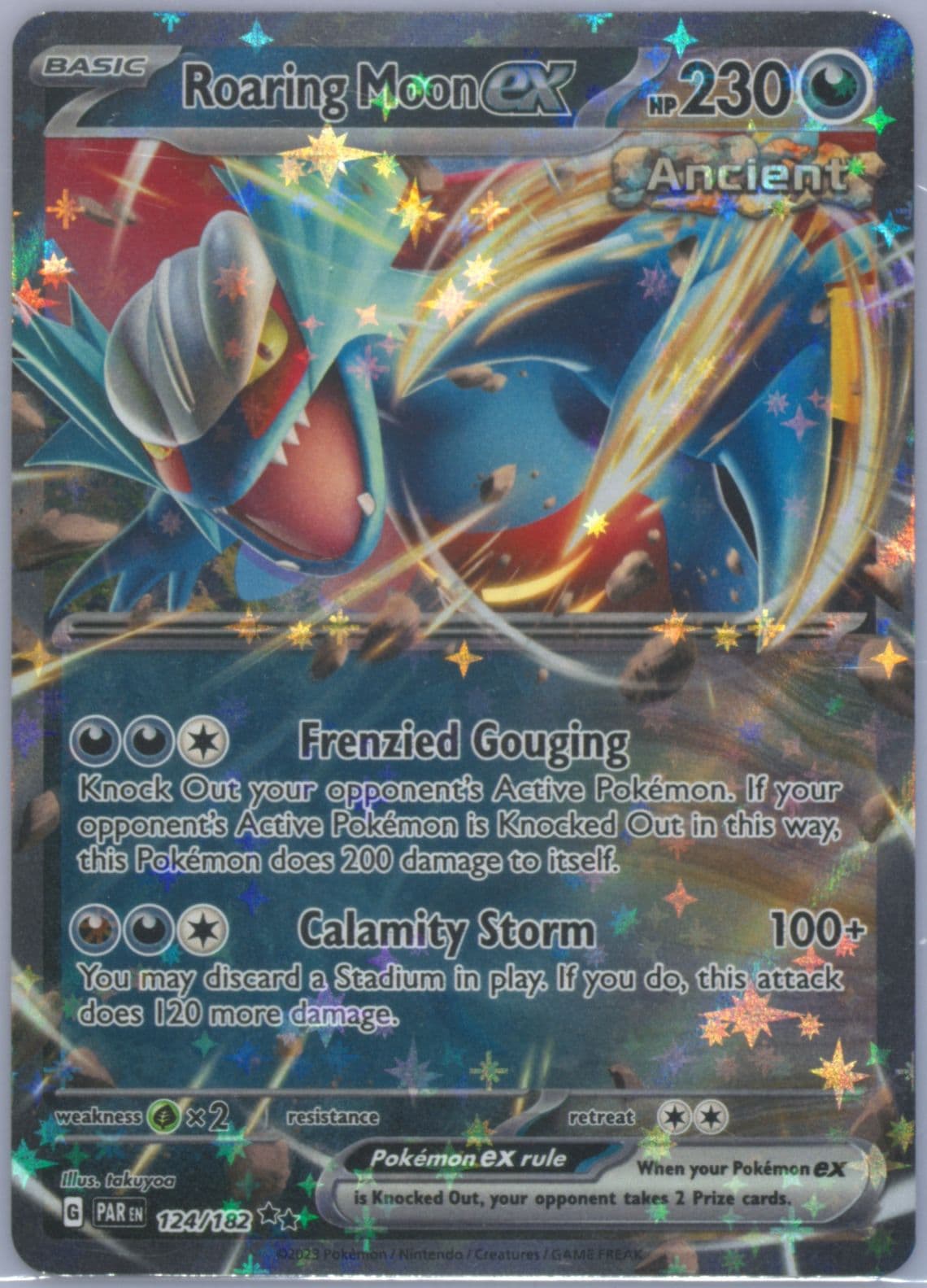 Roaring Moon EX (124) 2023 Pokemon Par EN-Paradox Rift