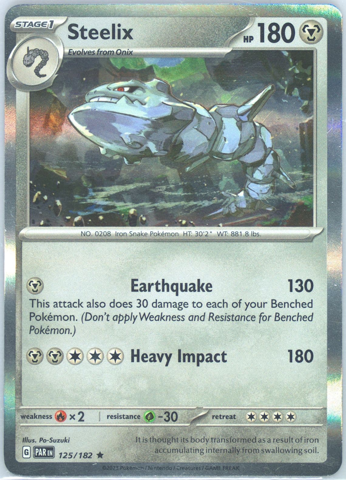 Steelix (125) 2023 Pokemon Par EN-Paradox Rift