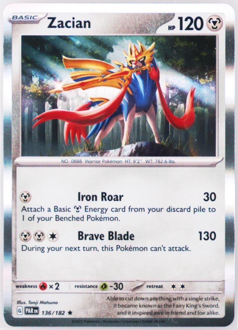 Zacian (136) 2023 Pokemon Par EN-Paradox Rift