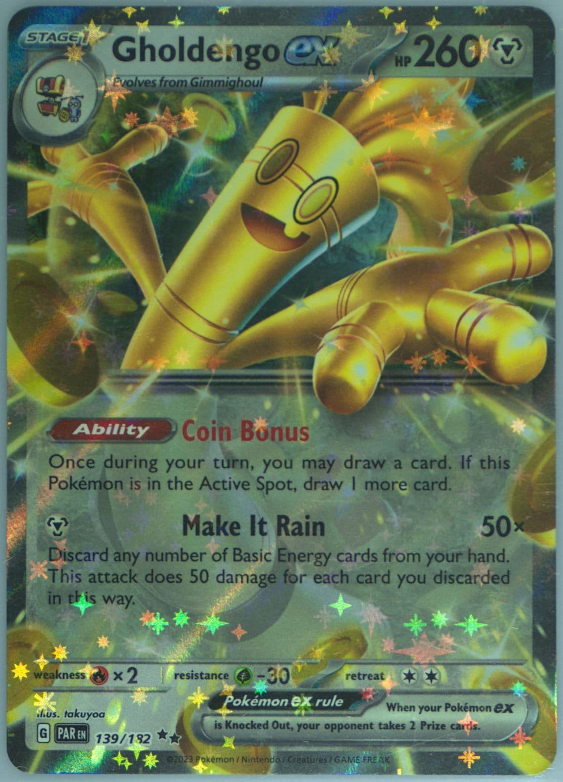 Gholdengo EX (139) 2023 Pokemon Par EN-Paradox Rift