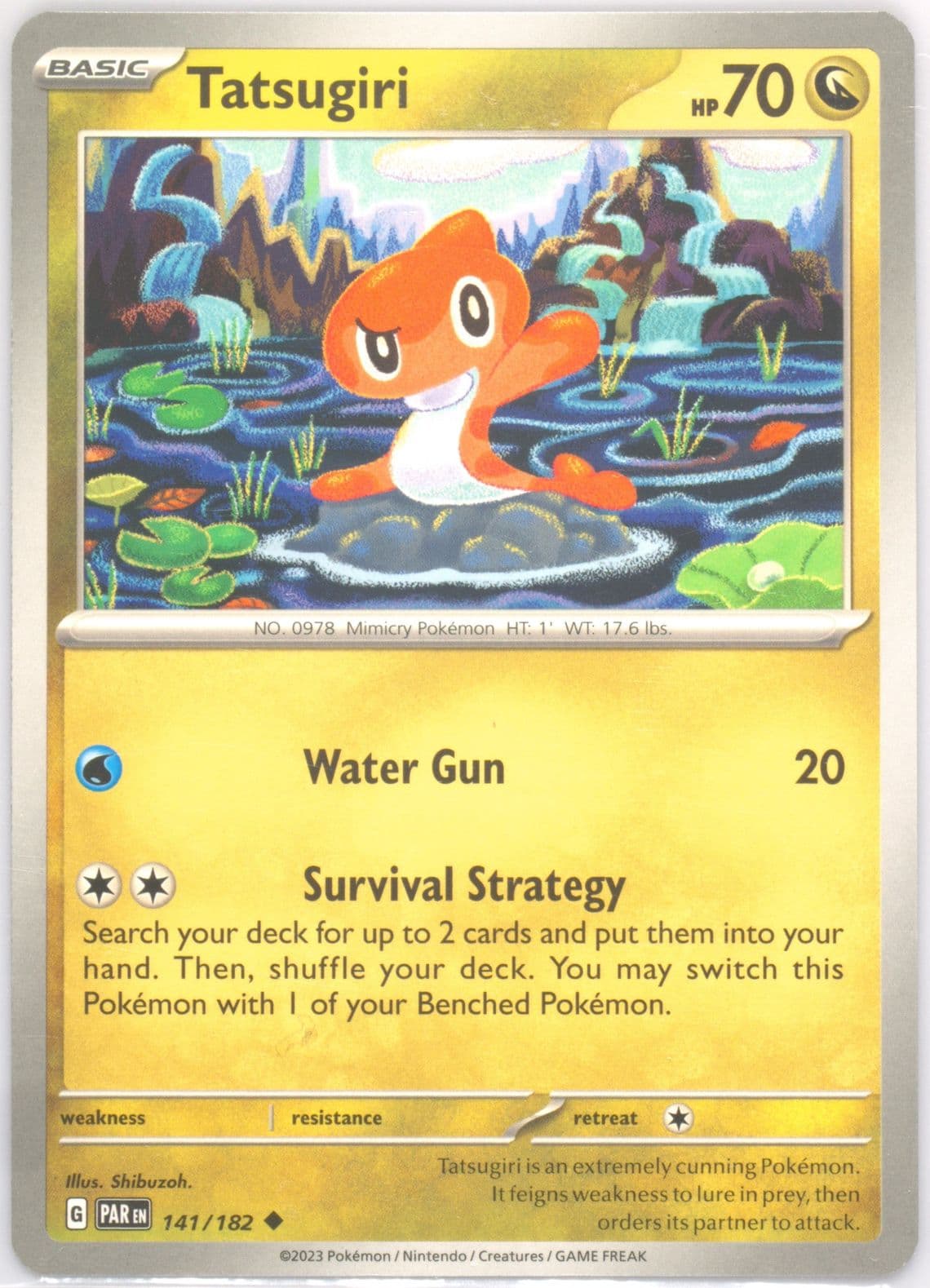 Tatsugiri (141) 2023 Pokemon Par EN-Paradox Rift