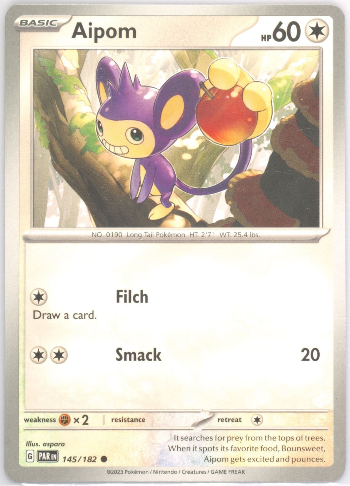Aipom (145) 2023 Pokemon Par EN-Paradox Rift