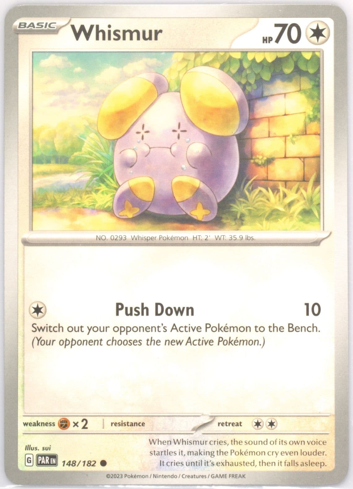 Whismur (148) 2023 Pokemon Par EN-Paradox Rift