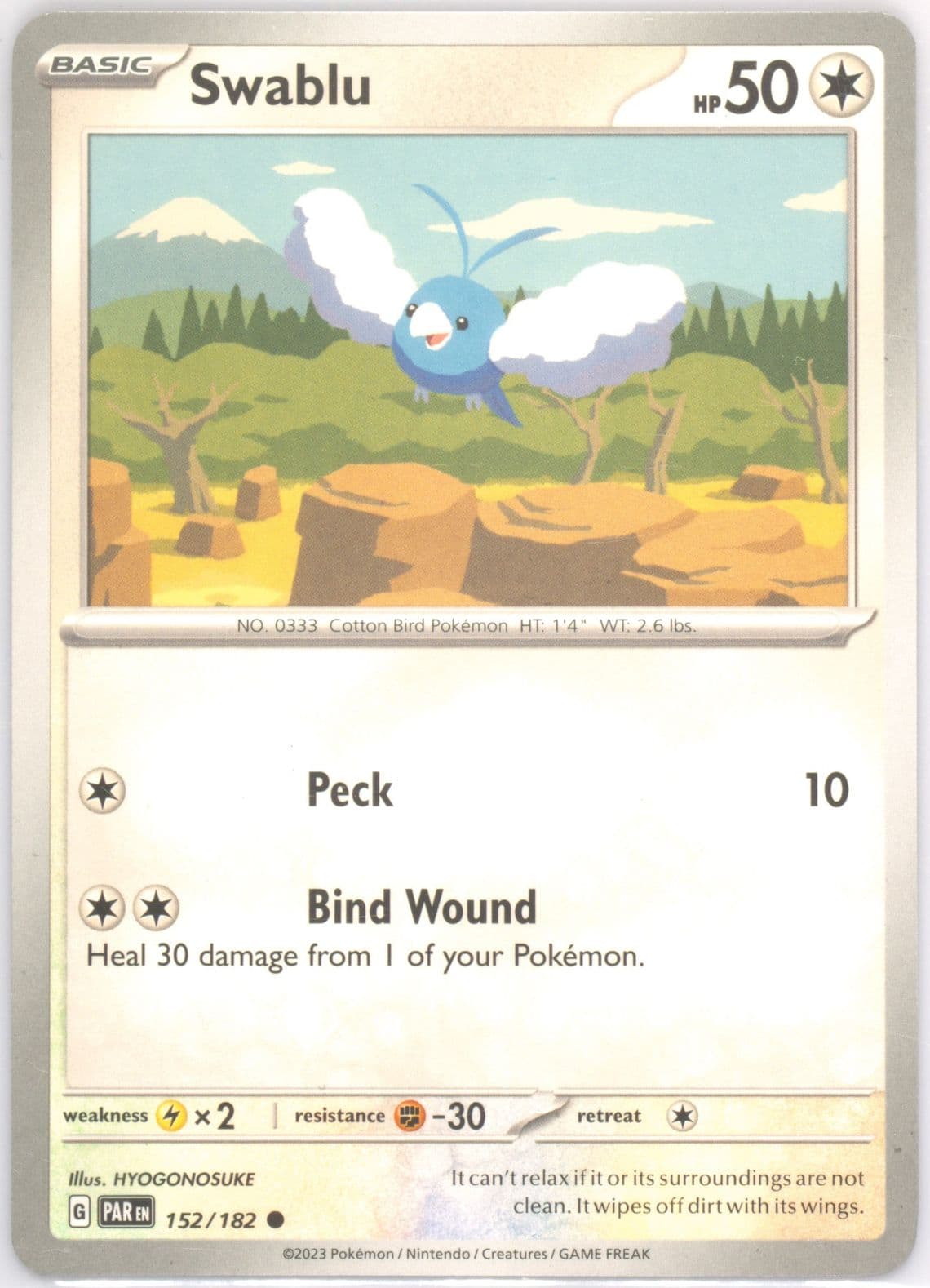 Swablu (152) 2023 Pokemon Par EN-Paradox Rift