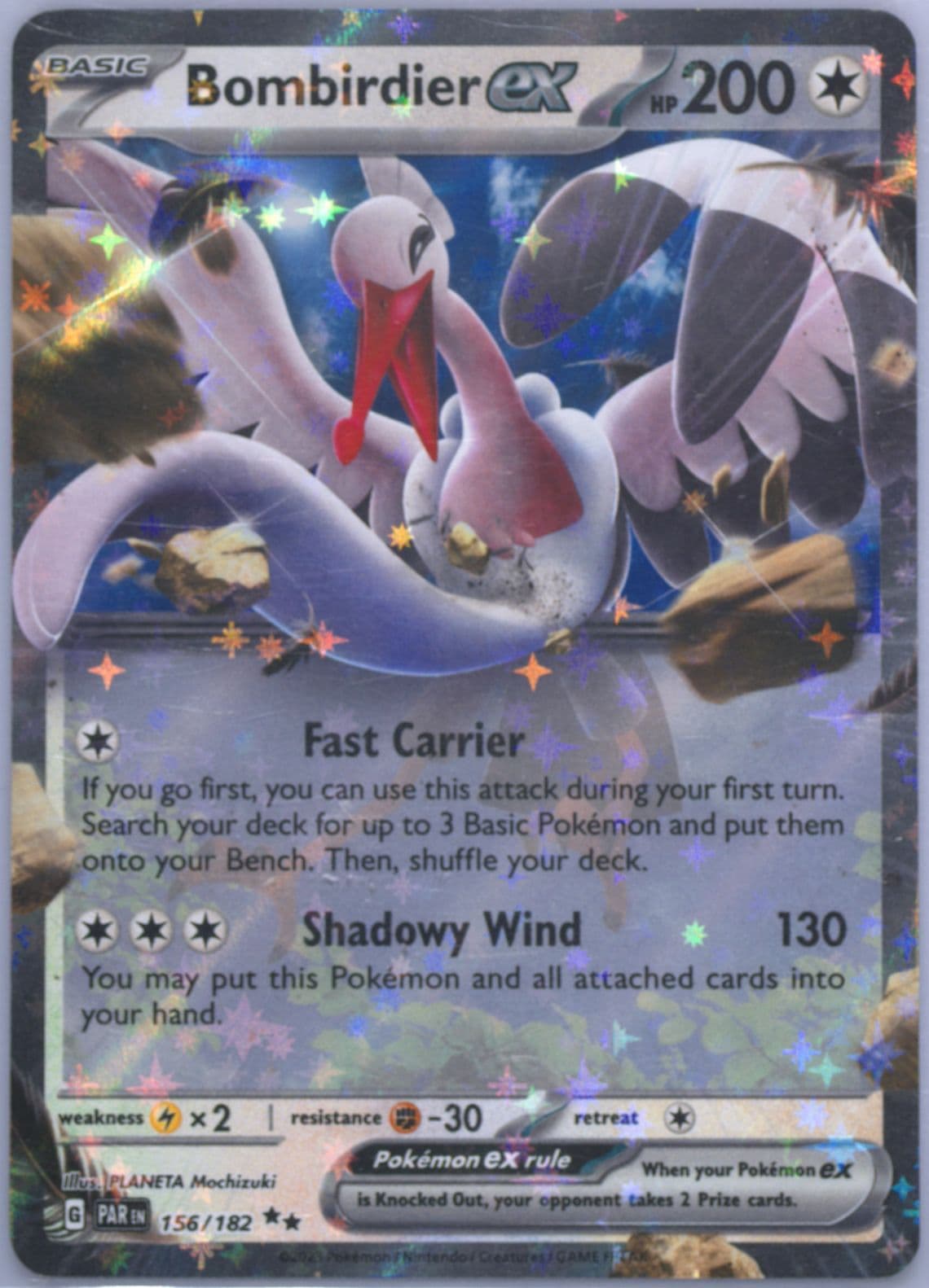 Bombirdier EX (156) 2023 Pokemon Par EN-Paradox Rift