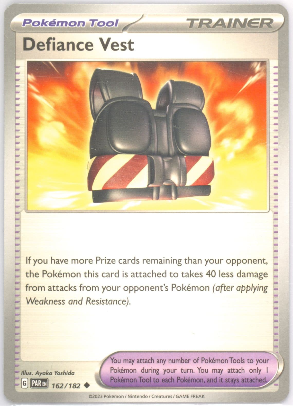 Defiance Vest (162) 2023 Pokemon Par EN-Paradox Rift