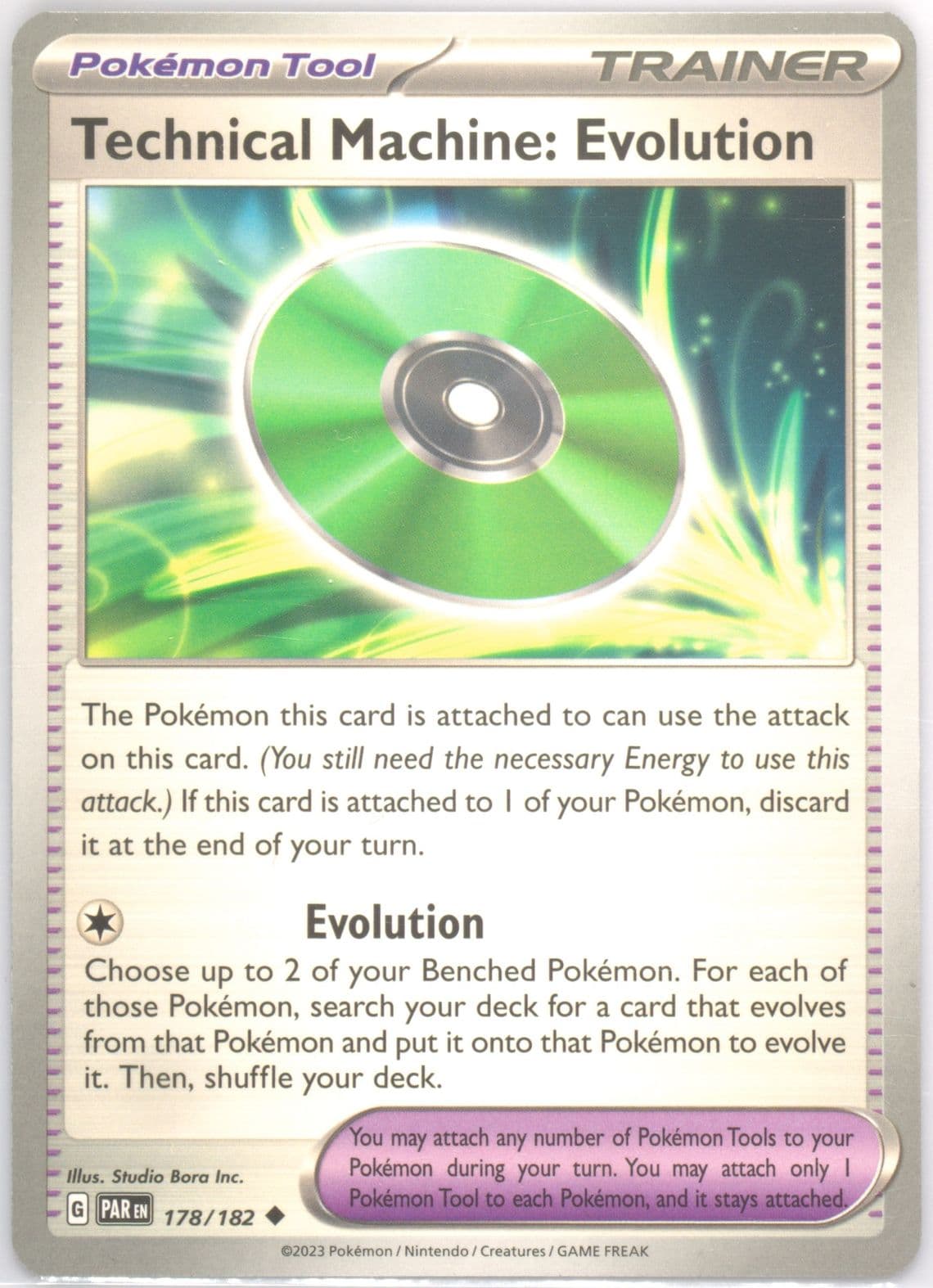 Technical Machine: Evolution (178) 2023 Pokemon Par EN-Paradox Rift