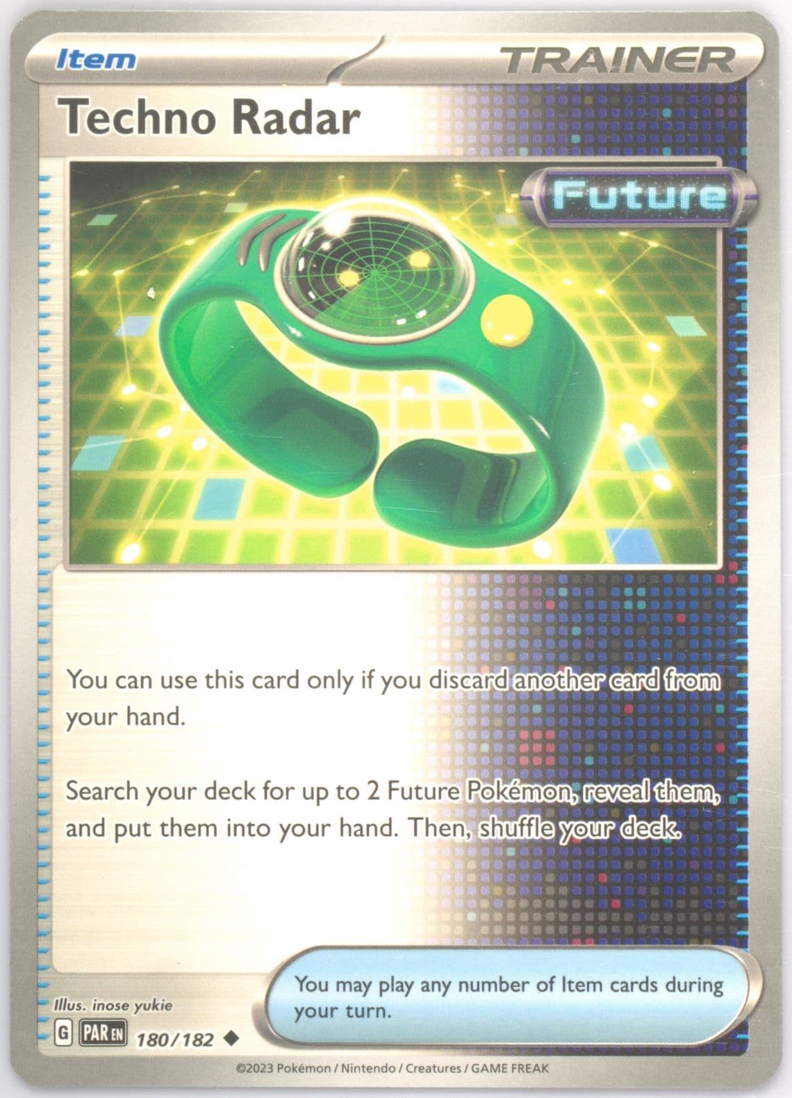 Techno Radar (180) 2023 Pokemon Par EN-Paradox Rift