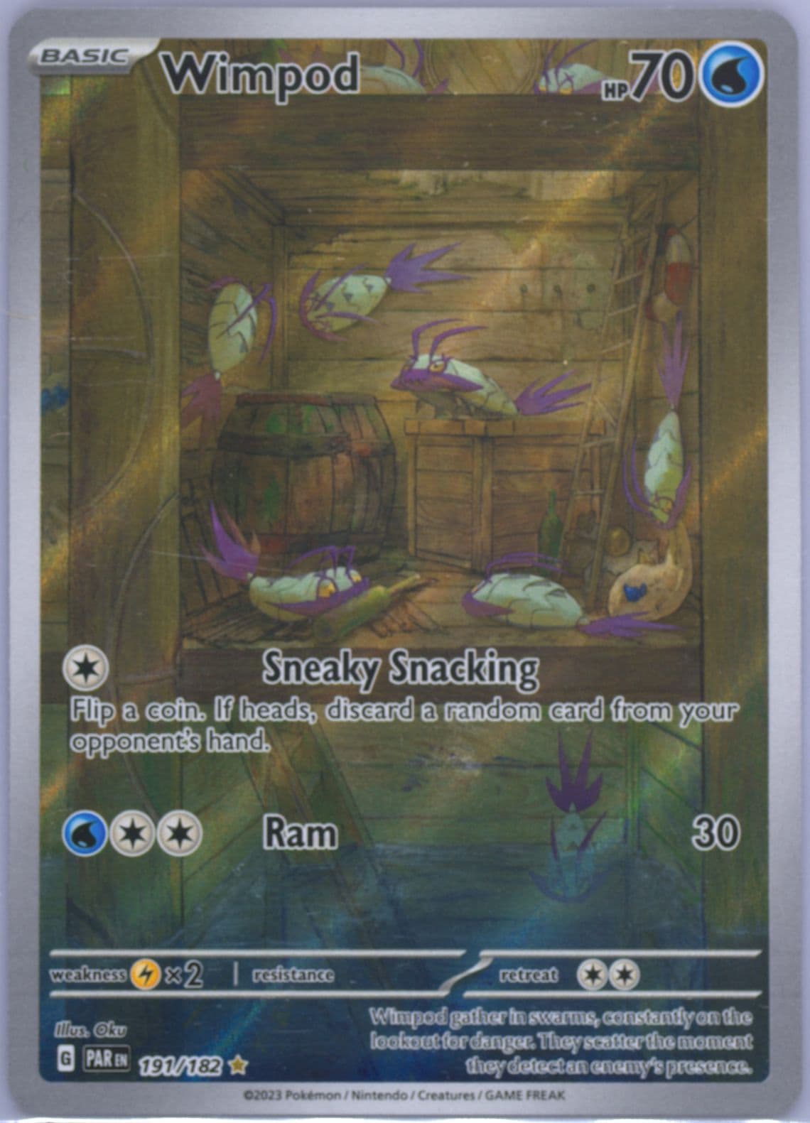 Wimpod Illustration Rare (191) 2023 Pokemon Par EN-Paradox Rift
