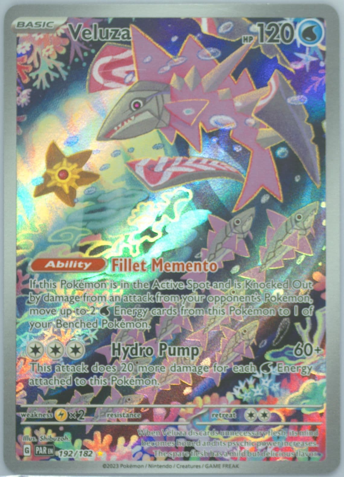 Veluza Illustration Rare (192) 2023 Pokemon Par EN-Paradox Rift