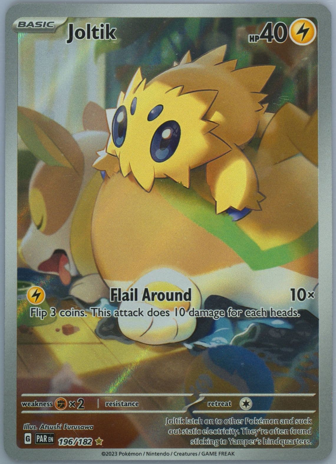 Joltik Illustration Rare (196) 2023 Pokemon Par EN-Paradox Rift