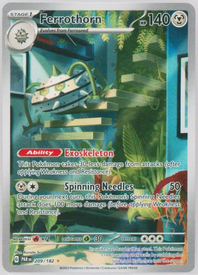 Ferrothorn Illustration Rare (209) 2023 Pokemon Par EN-Paradox Rift