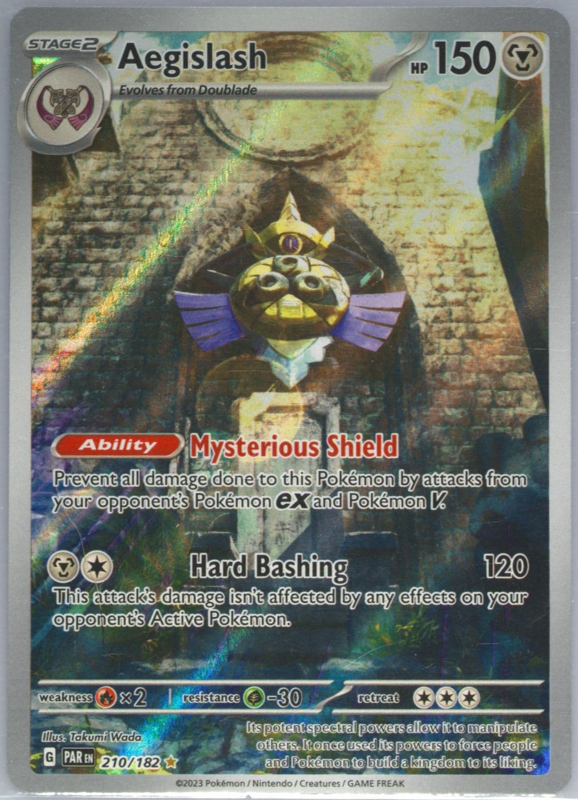 Aegislash Illustration Rare (210) 2023 Pokemon Par EN-Paradox Rift
