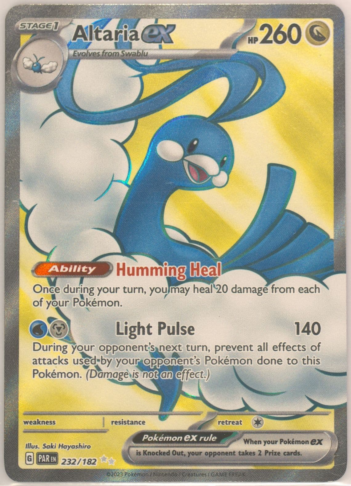 Altaria EX Ultra Rare (232) 2023 Pokemon Par EN-Paradox Rift