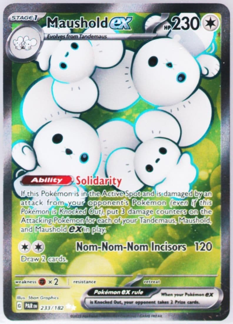 Maushold EX Ultra Rare (233) 2023 Pokemon Par EN-Paradox Rift