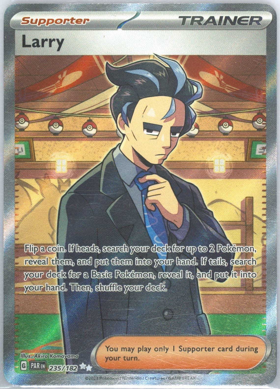 Larry Ultra Rare (235) 2023 Pokemon Par EN-Paradox Rift