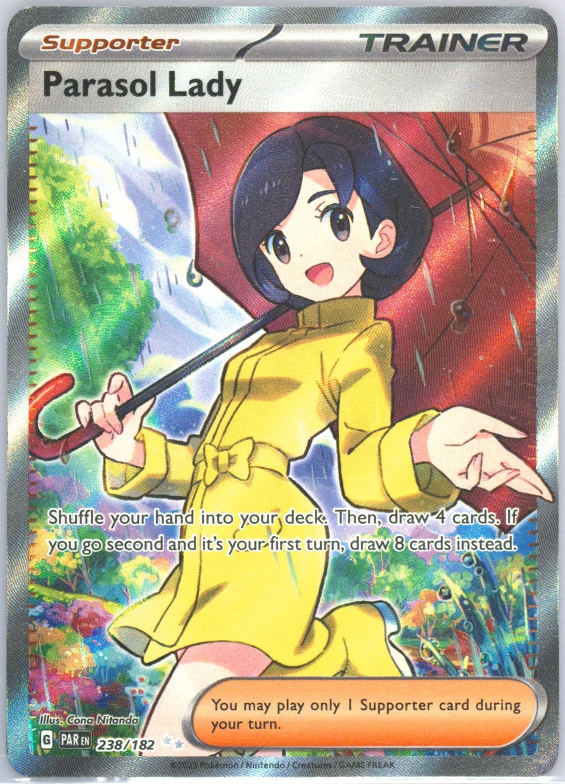Parasol Lady Ultra Rare (238) 2023 Pokemon Par EN-Paradox Rift