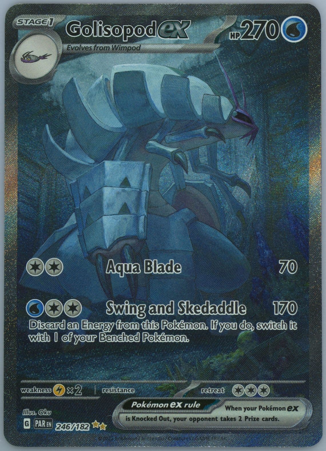 Golisopod EX Special Illustration Rare (246) 2023 Pokemon Par EN-Paradox Rift