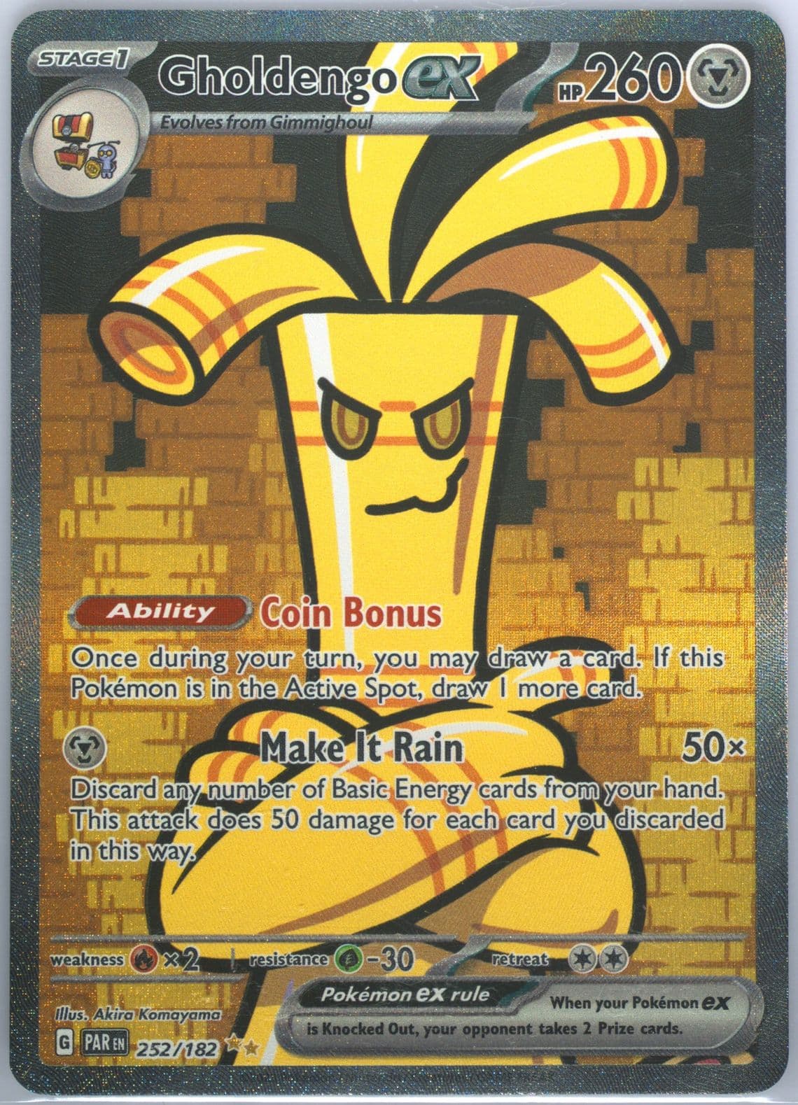Gholdengo EX Special Illustration Rare (252) 2023 Pokemon Par EN-Paradox Rift