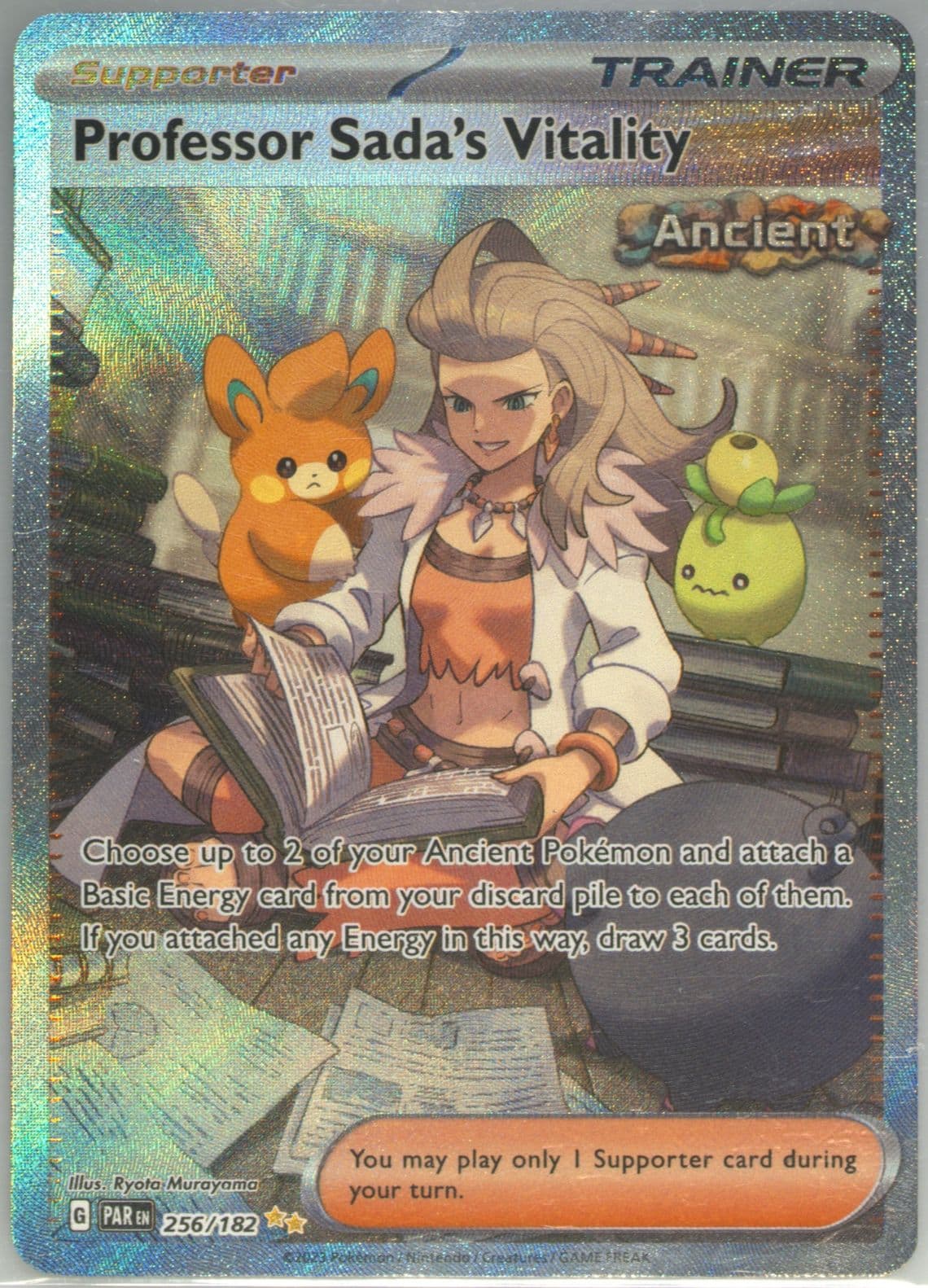 Professor Sada's Vitality Special Illustration Rare (256) 2023 Pokemon Par EN-Paradox Rift