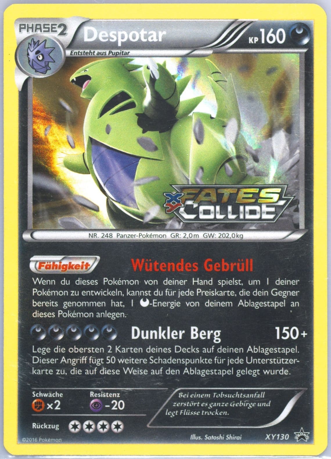 Despotar-Holo Fates Collide-German (XY130) 2016 Pokemon XY Black Star Promo