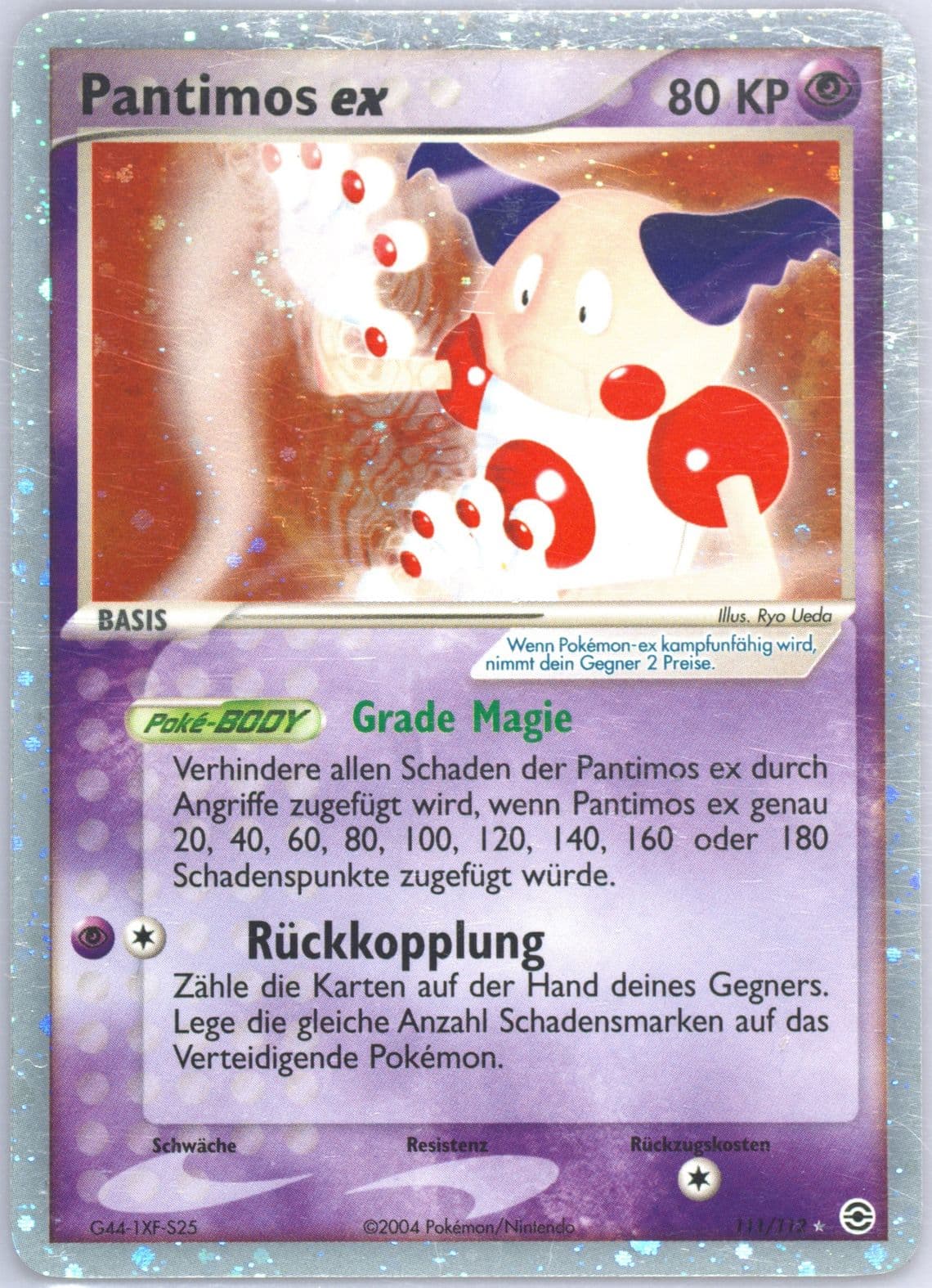 Pantimos EX-Holo German (111) 2004 Pokemon EX Fire Red & Leaf Green