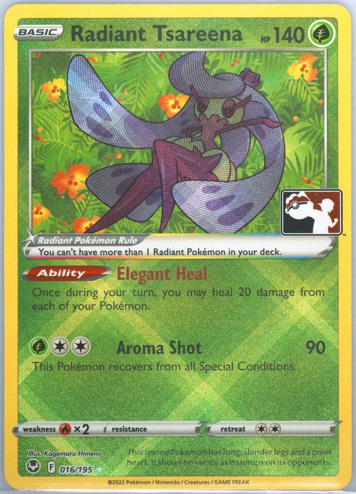 Radiant Tsareena (016) 2023 Pokemon Play! Pokemon Prize Pack: Series 3