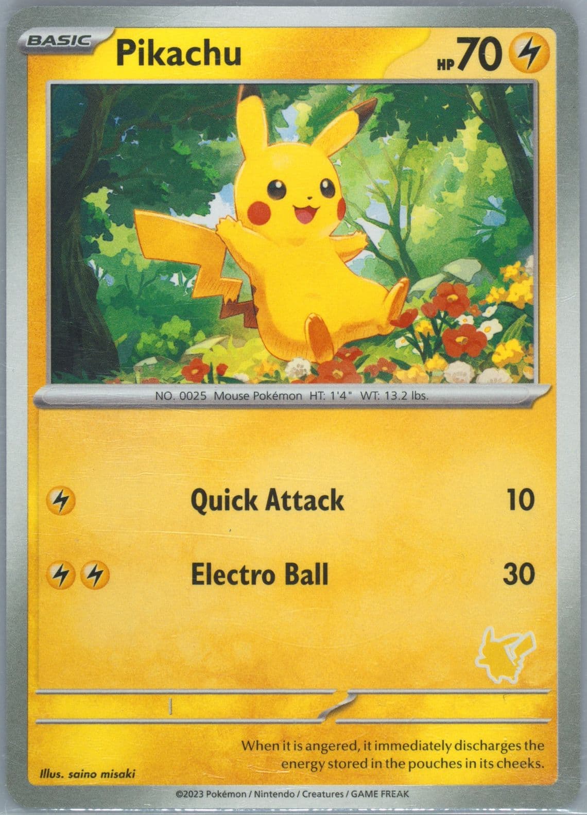 Pikachu First Pokemon 2023 Pokemon My First Battle-Pikachu Deck