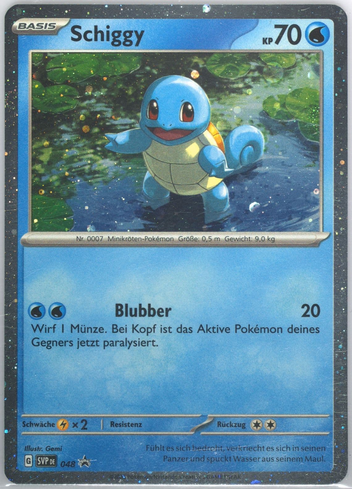 Squirtle 151 Poster Collection (048) 2023 Pokemon German Svp de-SV Black Star Promo