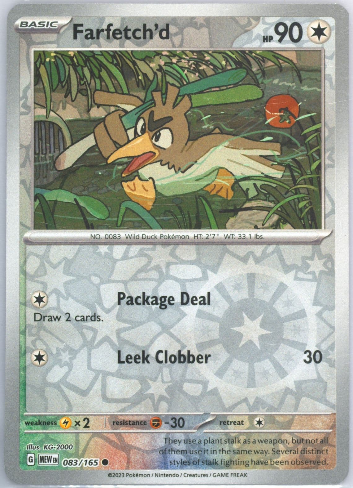 Farfetch'd Reverse Holo (083) 2023 Pokemon Mew EN-151