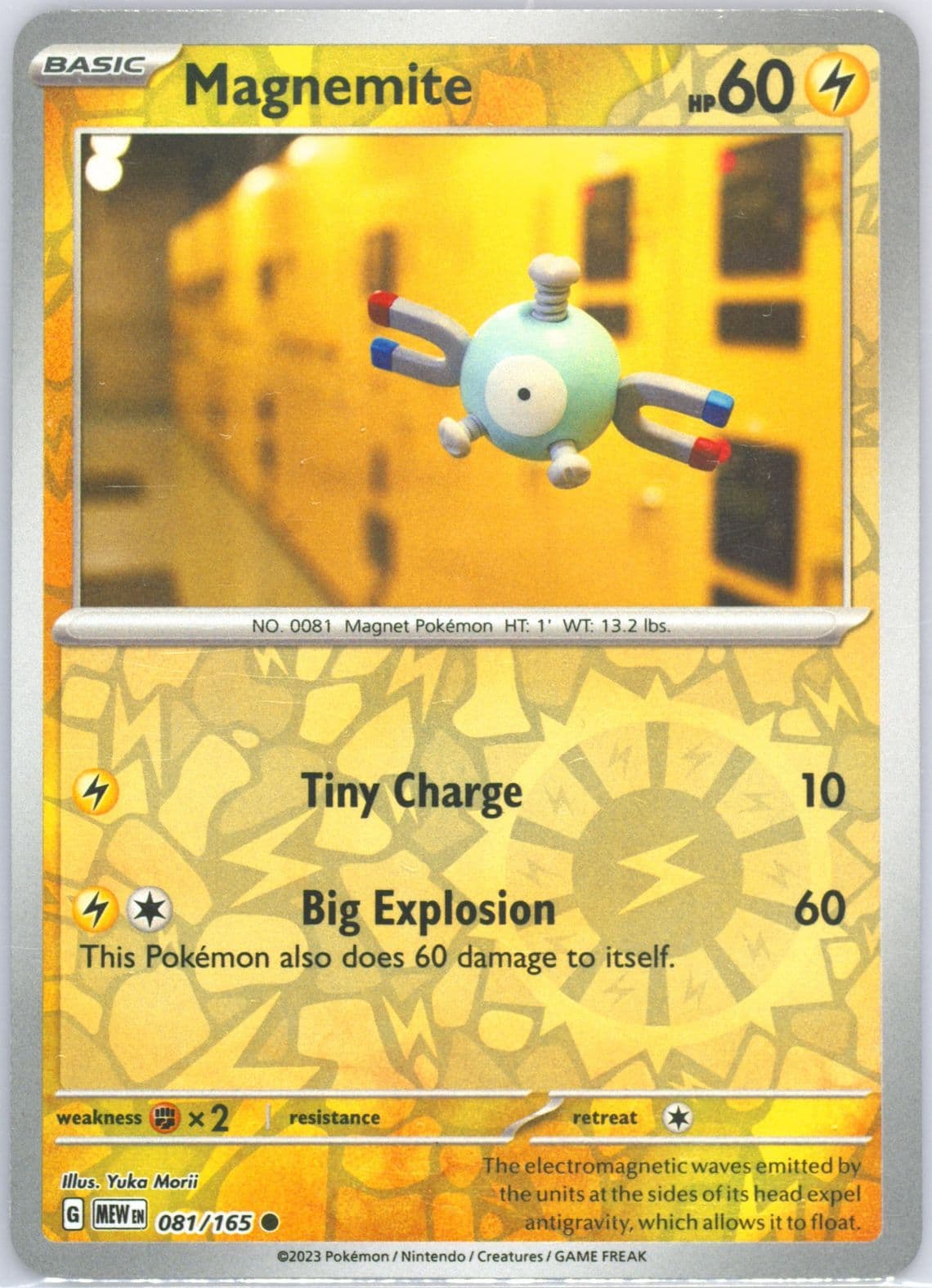 Magnemite Reverse Holo (081) 2023 Pokemon Mew EN-151