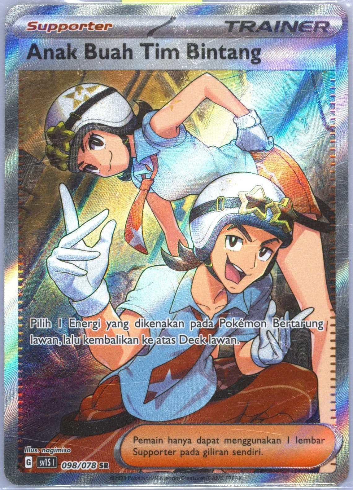 Team Star Grunt Super Rare (098) 2023 Pokemon Indonesian Sv1s I-Scarlet EX