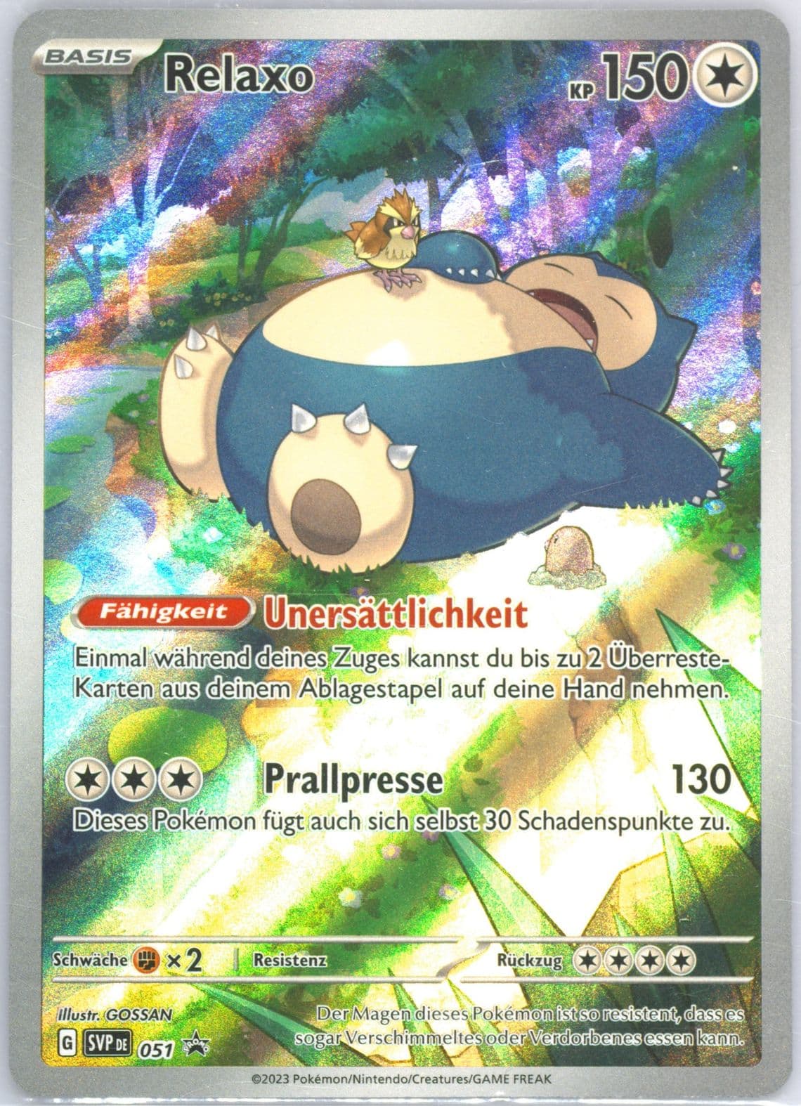 Snorlax 151 Elite Trainer Box (051) 2023 Pokemon German Svp de-SV Black Star Promo