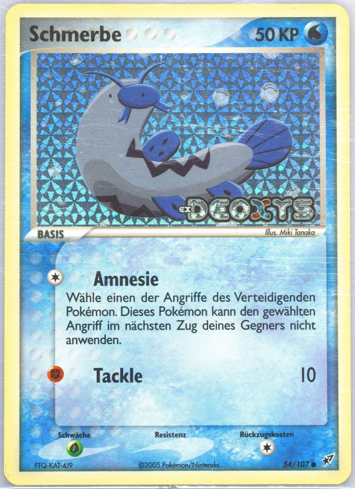 Schmerbe-Reverse Foil German (54) 2005 Pokemon EX Deoxys