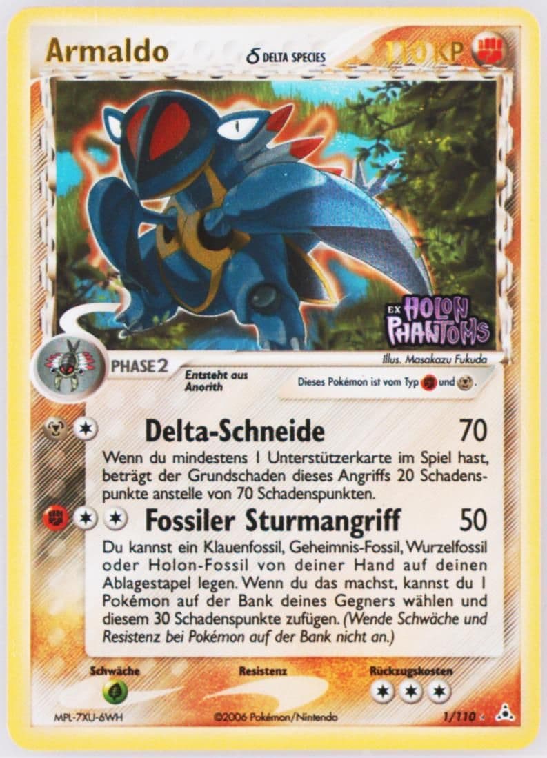 Armaldo-Reverse Foil German (1) 2006 Pokemon EX Holon Phantoms