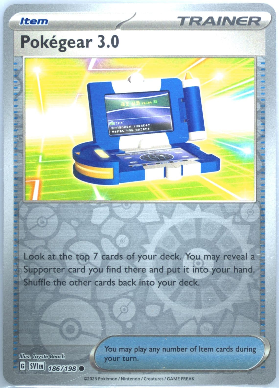 Pokegear 3.0 Reverse Holo (186) 2023 Pokemon Svi EN-Scarlet & Violet