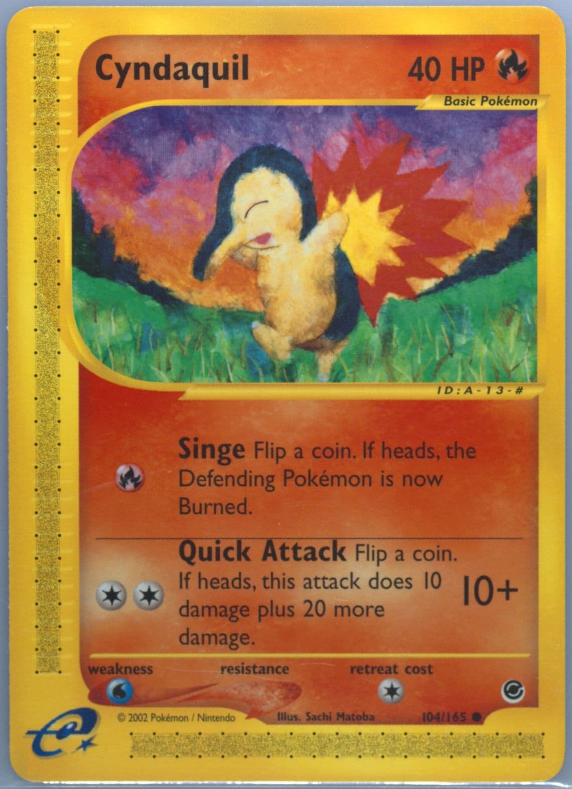 Cyndaquil (104) 2002 Pokemon Expedition