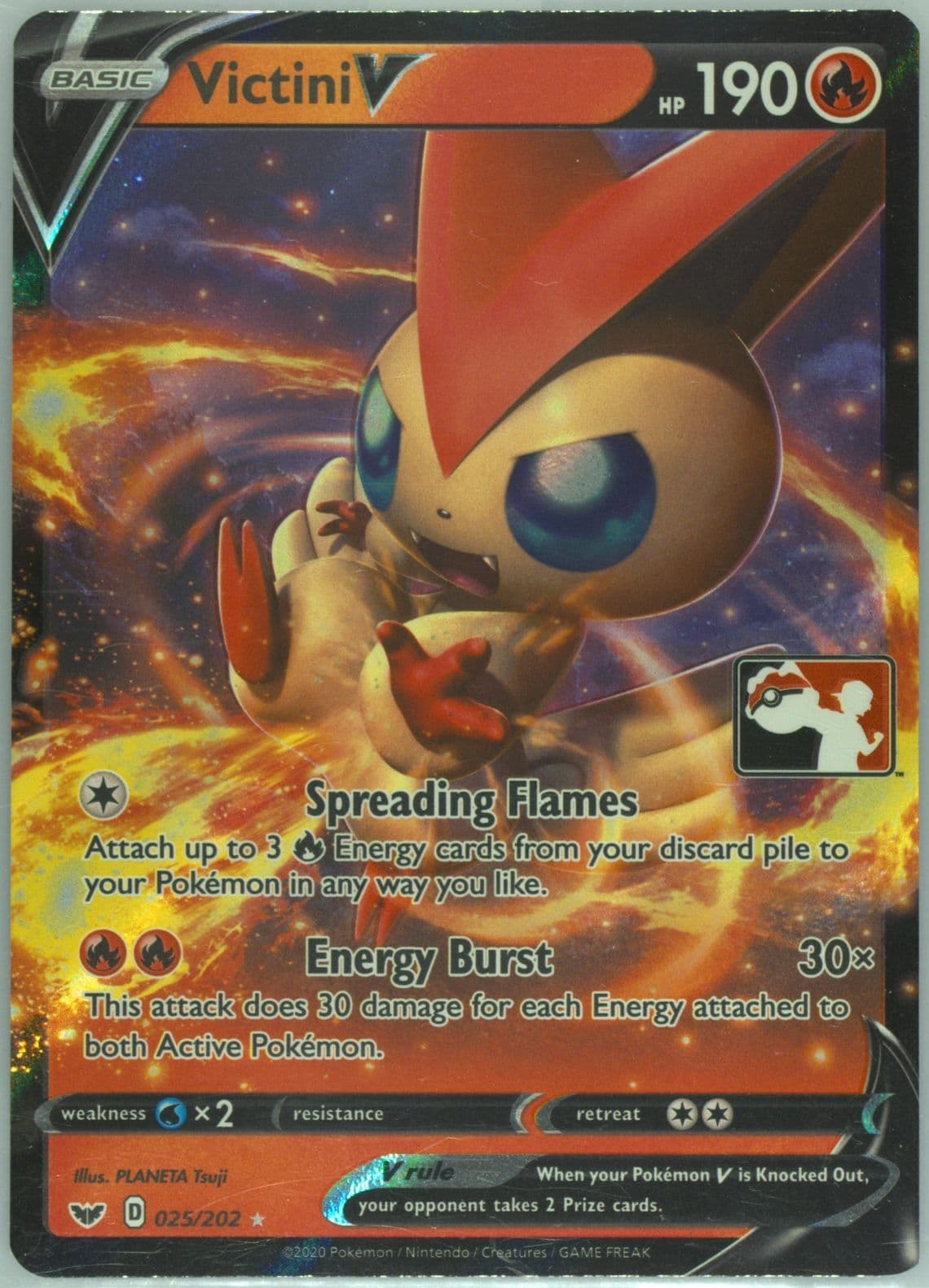 Victini V (025) 2022 Pokemon Play! Pokemon Prize Pack: Series 1