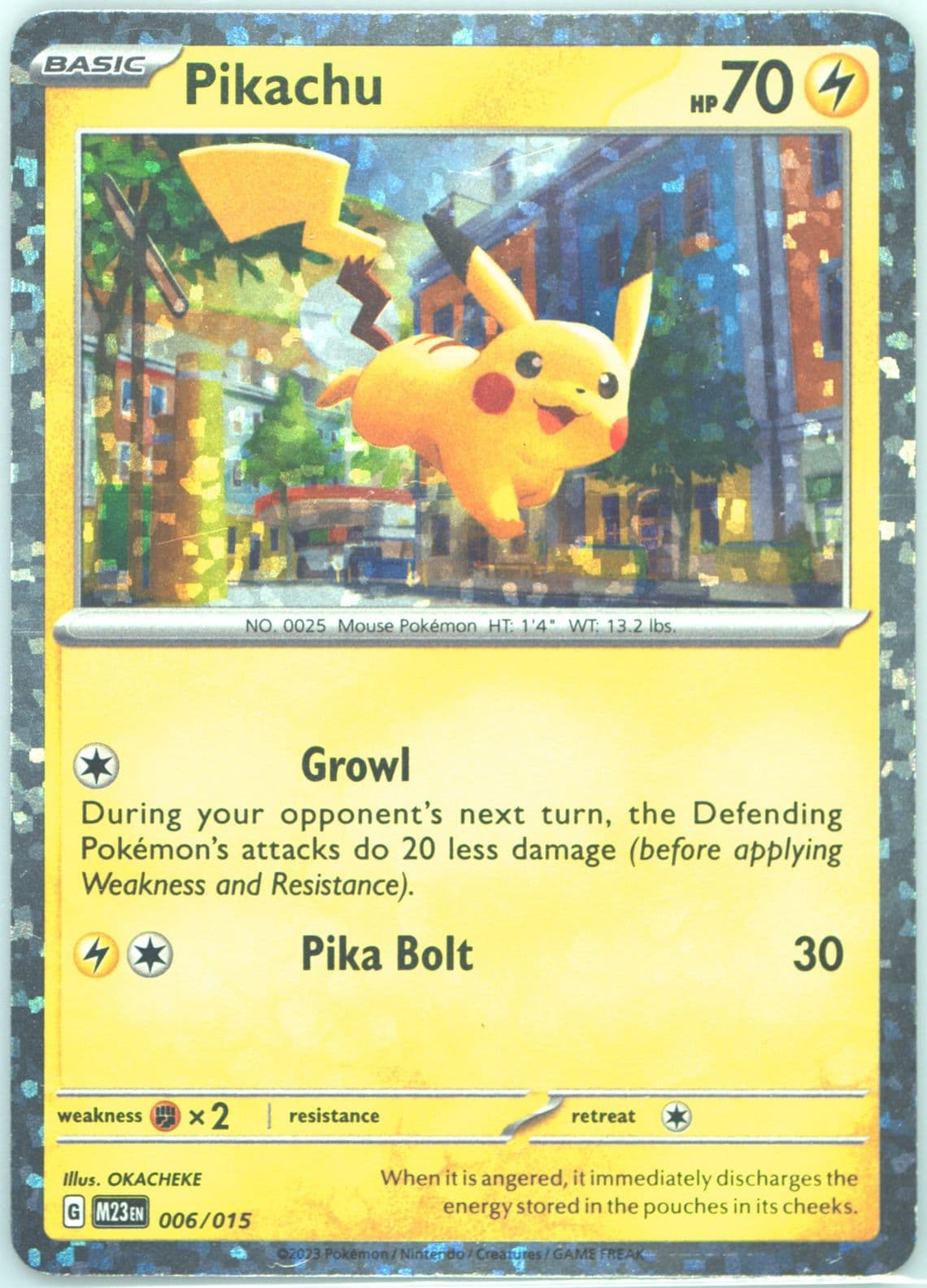 Pikachu (006) 2023 Pokemon M23 It-Mcdonald's Collection