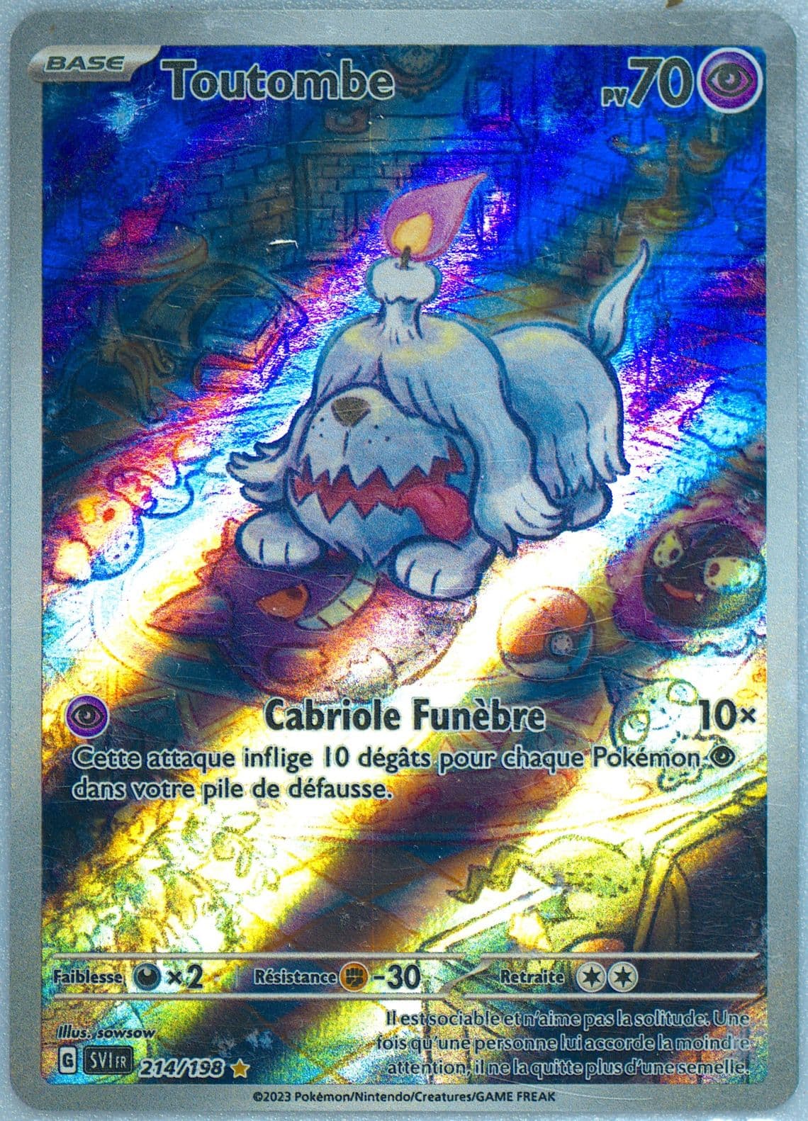 Greavard Illustration Rare (214) 2023 Pokemon French Svi FR-Scarlet & Violet