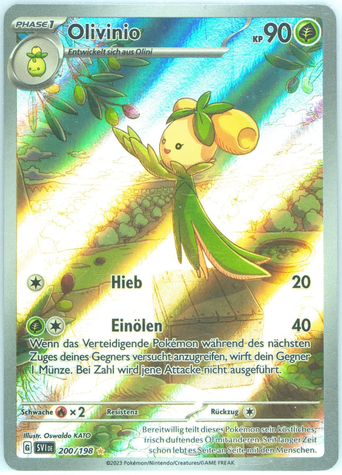 Dolliv Illustration Rare (200) 2023 Pokemon German Svi de-Scarlet & Violet